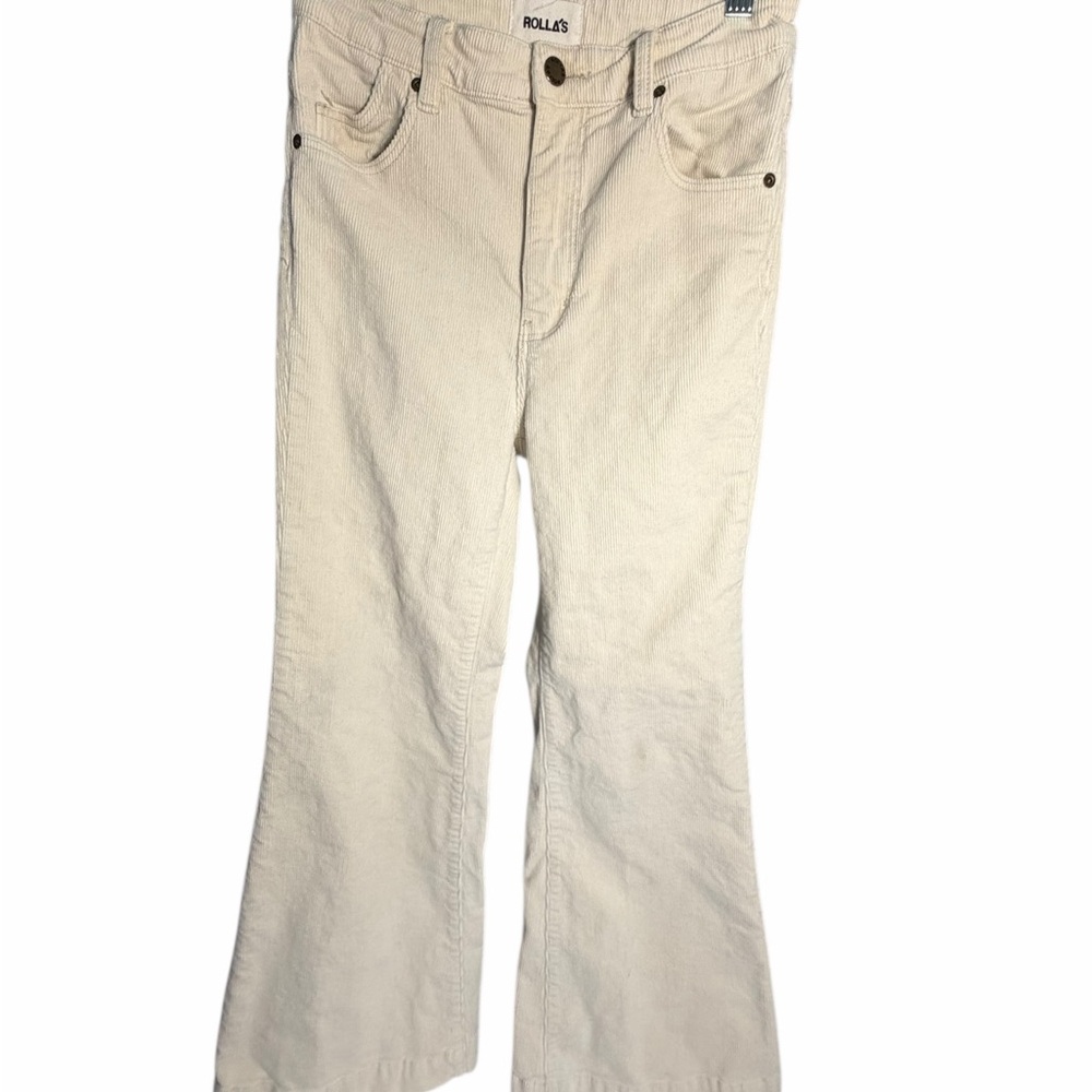 ROLLA'S Cream east coast Flare Jeans - Wide Leg